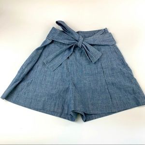 Jcrew high waist shorts Chambray